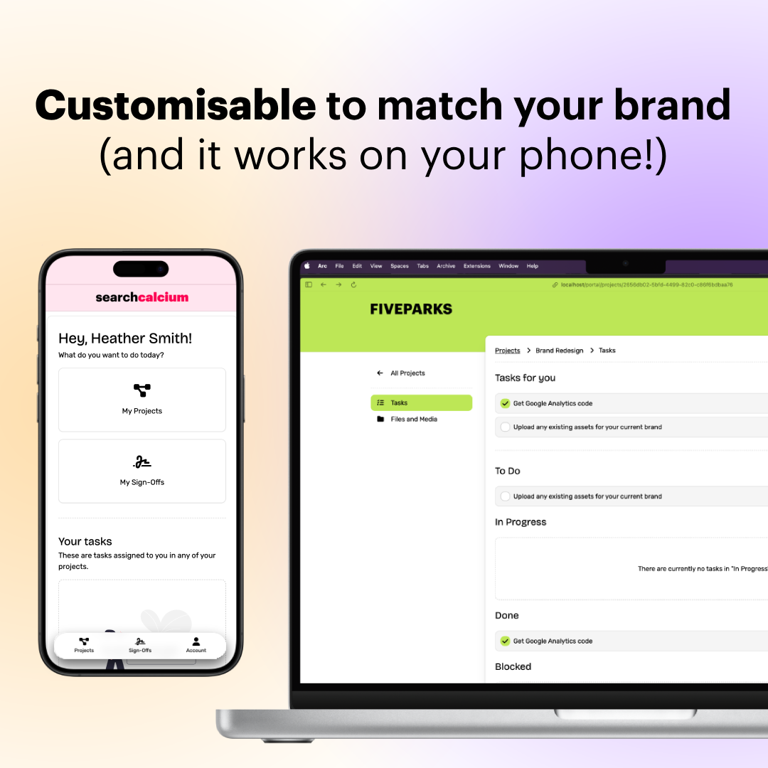 Customise Client Portal